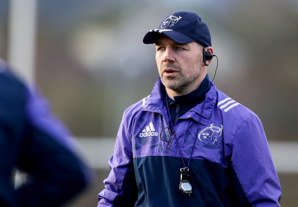 Munster A Head Coach Peter Malone.