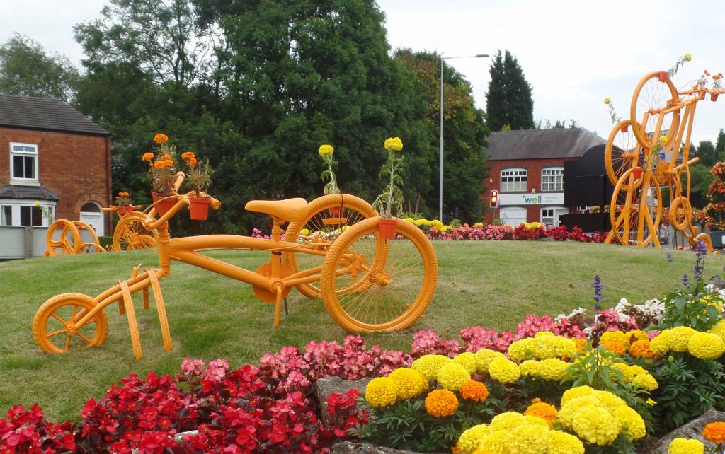 Decorated bikes