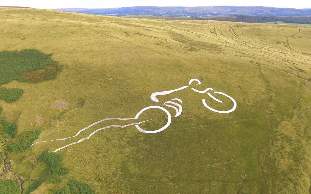 Aerial artwork Pendle