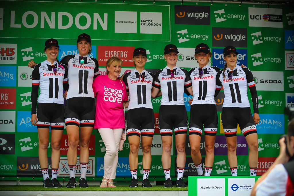 Team Sunweb London Podium Women's Tour