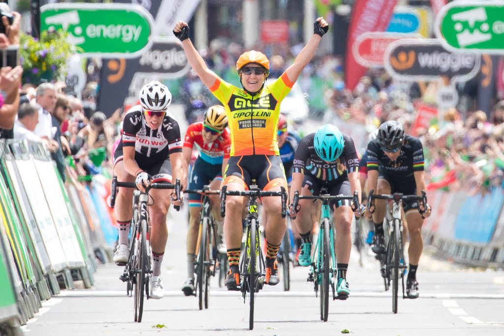 Chloe Hosking Ale Cipollini Stage 3 Royal Leamington Spa