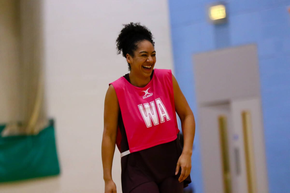 Back to Netballer laughing Back to Netballer laughing