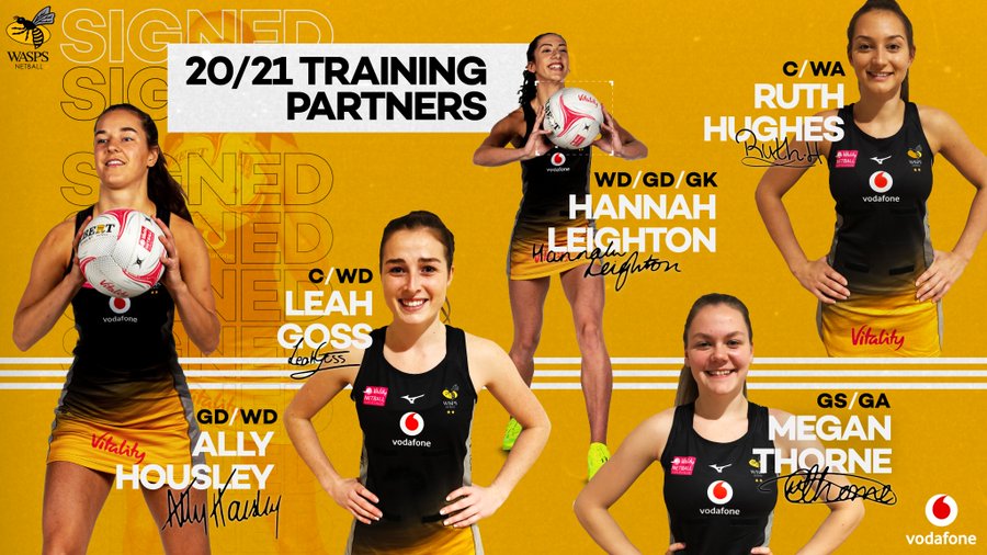 Three Roses Academy players selected for Wasps Netball's 2021 season.