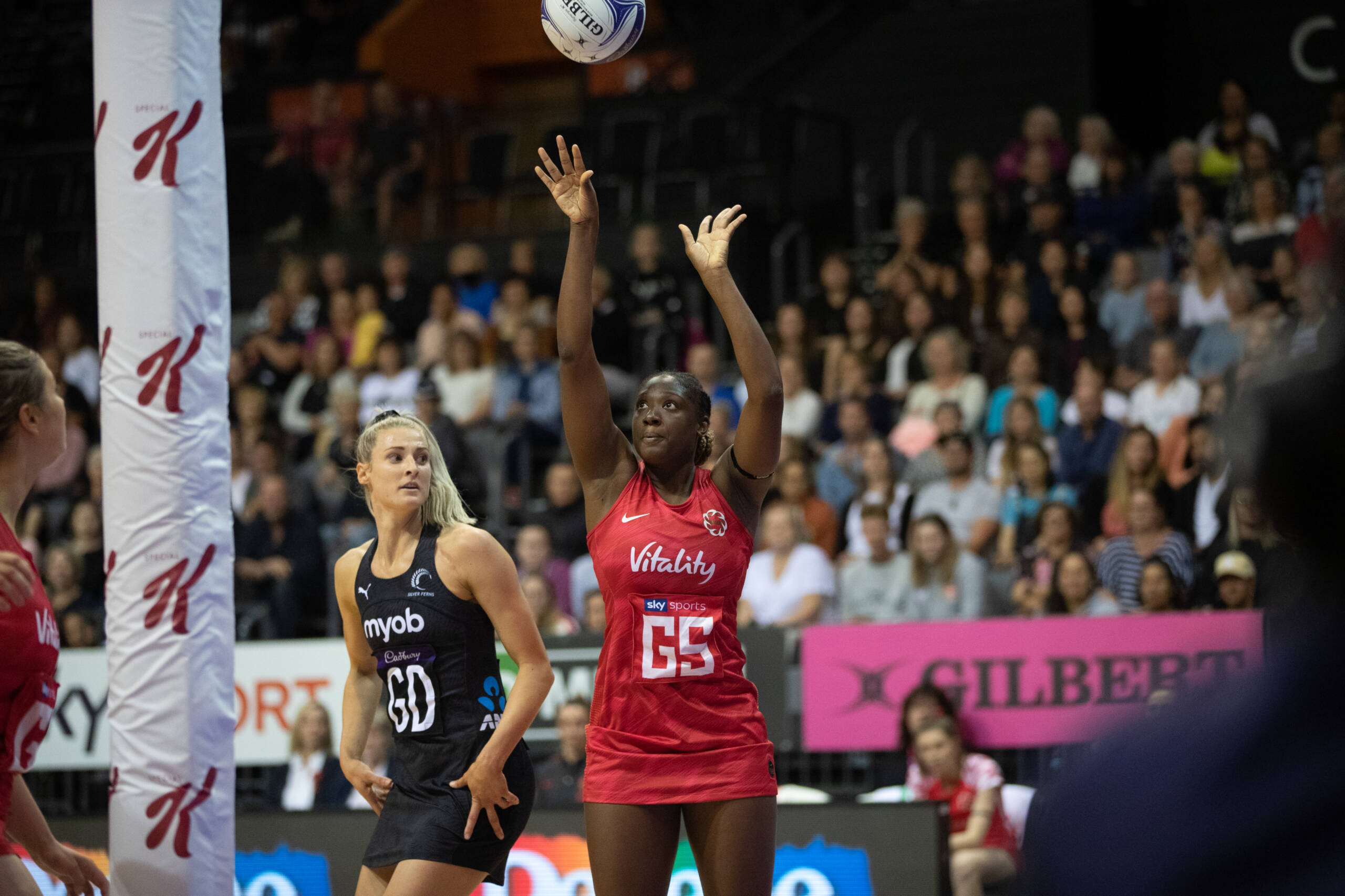 Kadeen Corbin of the Saracens Mavericks and Vitality Roses.