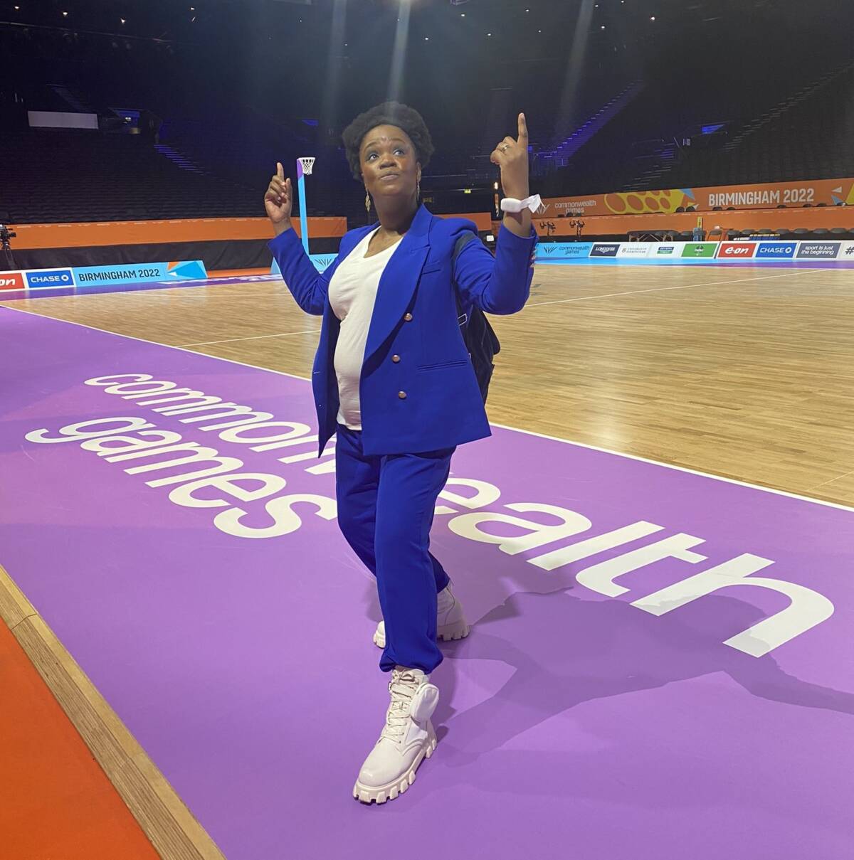 DJ Mystikle Blue at the Birmingham 2022 Commonwealth Games