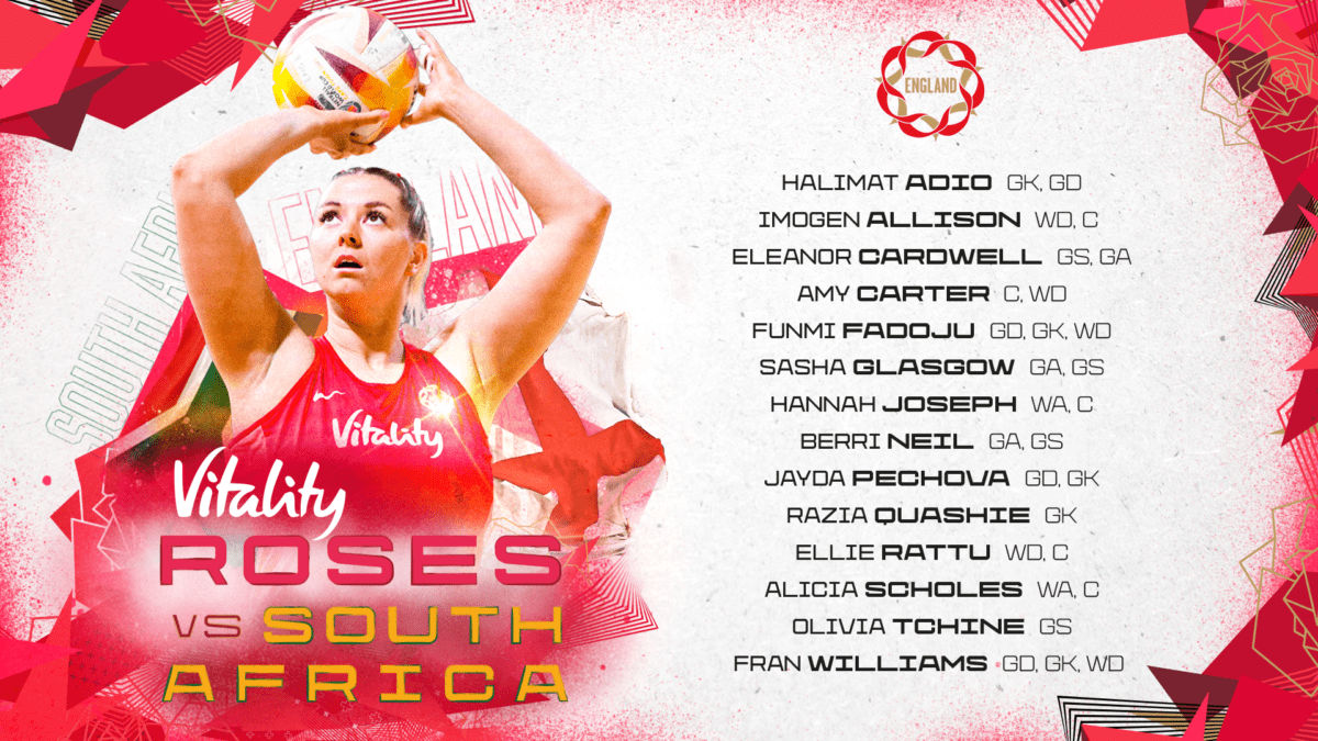 Vitality Roses squad confirmed for first home series since winning World Cup Silver