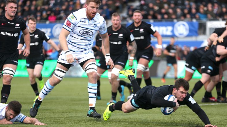 Seven-try Saracens fight back to thrash Cardiff Seven-try Saracens fight back to thrash Cardiff