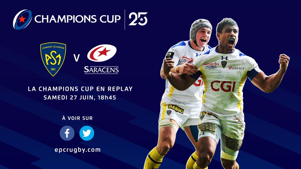 Revivez samedi la demi-finale 2014/2015 Clermont – Saracens ! Revivez samedi la demi-finale 2014/2015 Clermont – Saracens !
