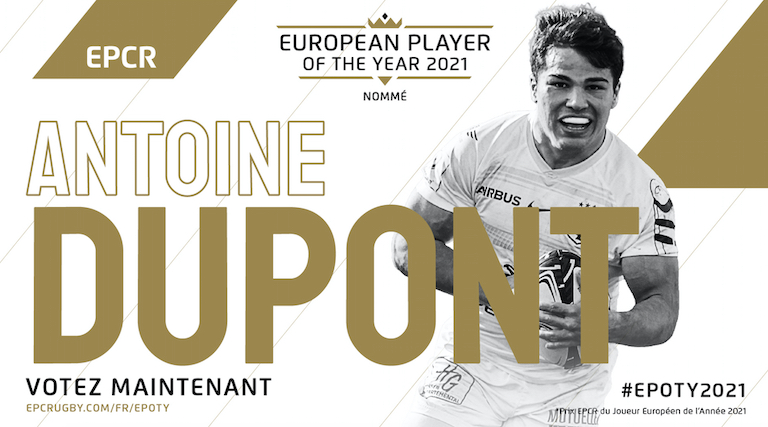 Dupont (Toulouse) toujours en lice pour le Prix EPCR du Joueur Européen de l’Année Dupont (Toulouse) toujours en lice pour le Prix EPCR du Joueur Européen de l’Année