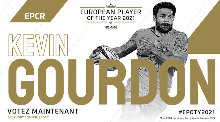 Gourdon (La Rochelle) nommé pour le Prix EPCR du Joueur Européen de l’Année 2021 Gourdon (La Rochelle) nommé pour le Prix EPCR du Joueur Européen de l’Année 2021