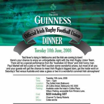 The Official Dinner Down Under The Official Dinner Down Under