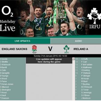 O2 MatchDay Live: England Saxons v Ireland ‘A’ O2 MatchDay Live: England Saxons v Ireland ‘A’