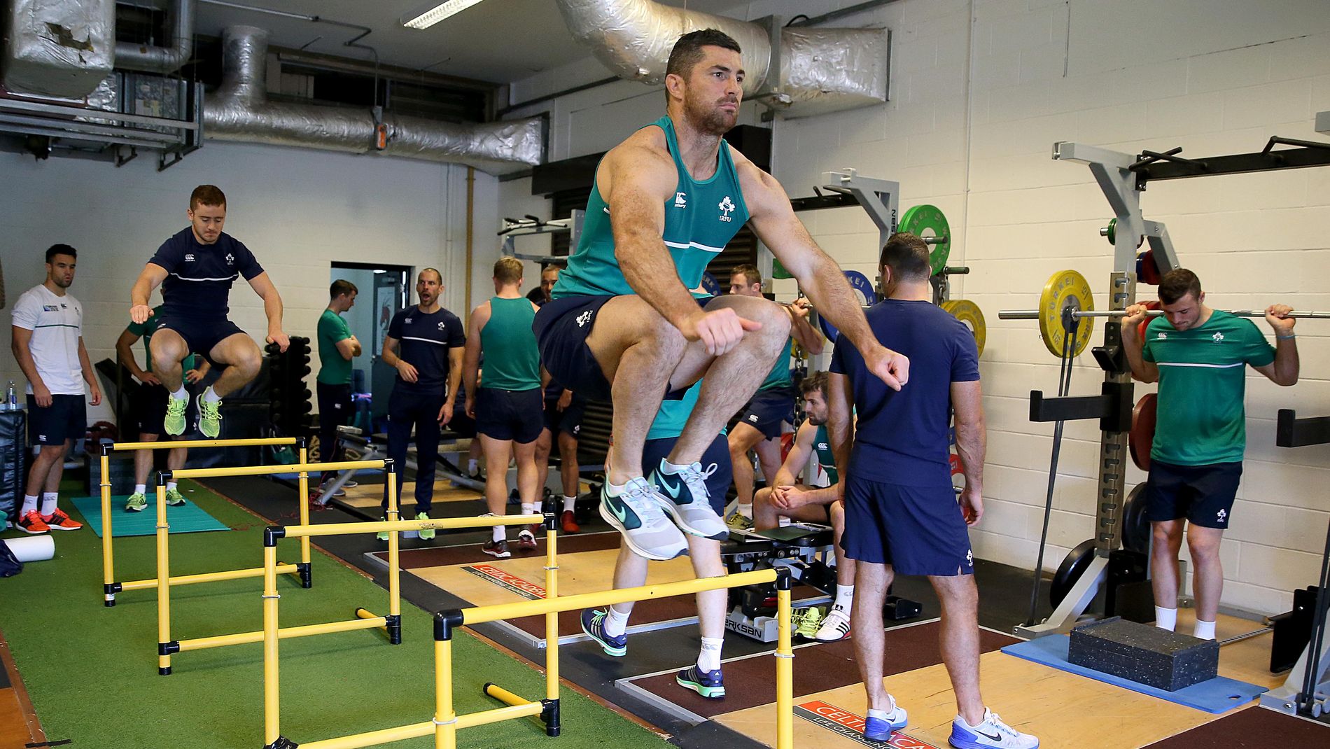 Irish Rugby In Pics Ireland Gym Session At Celtic Manor Resort