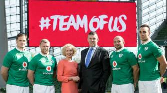 IRFU And Vodafone Announce New Four-Year Sponsorship IRFU And Vodafone Announce New Four-Year Sponsorship