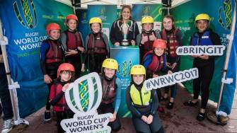 In Pics: Fiona Coghlan Hosts #WRWC2017 Trophy Tour At Grand Canal Dock In Pics: Fiona Coghlan Hosts #WRWC2017 Trophy Tour At Grand Canal Dock