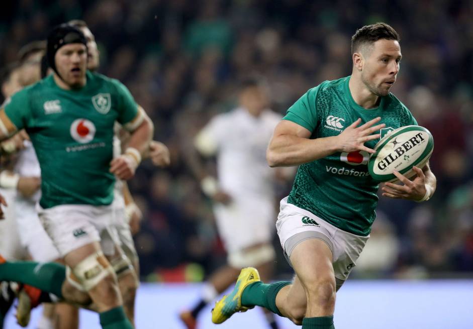 John Cooney scores against England John Cooney scores against England