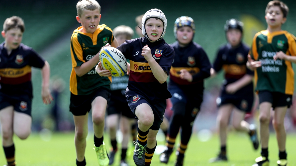 Aviva Minis in action at the Aviva Stadium Aviva Minis in action at the Aviva Stadium