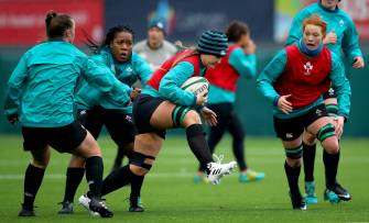 Ireland Women’s Captain’s Run At Aviva Stadium Back Pitch Ireland Women’s Captain’s Run At Aviva Stadium Back Pitch