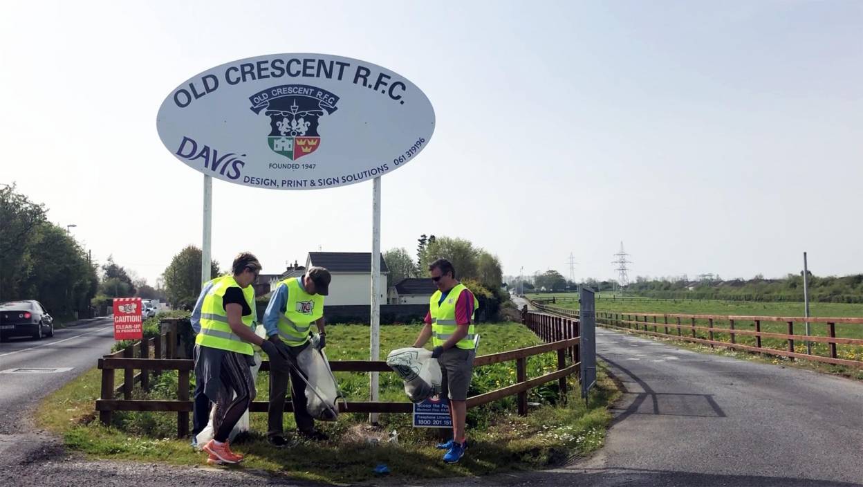 Civic Pride For Rugby With Limerick Clean-Up Civic Pride For Rugby With Limerick Clean-Up