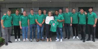 Ireland Squad Visit Galway Hospice During Training Camp Ireland Squad Visit Galway Hospice During Training Camp