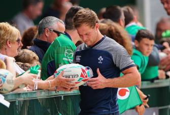 Sun Shines On Ireland Open Training Session Sun Shines On Ireland Open Training Session