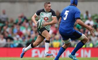 Guinness Rugby Series Aviva Stadium Dublin 10/8/2019 Ireland vs Italy Ireland’s Jordan Larmour Mandatory Credit ©INPHO/Billy Stickland Guinness Rugby Series Aviva Stadium Dublin 10/8/2019 Ireland vs Italy Ireland’s Jordan Larmour Mandatory Credit ©INPHO/Billy Stickland