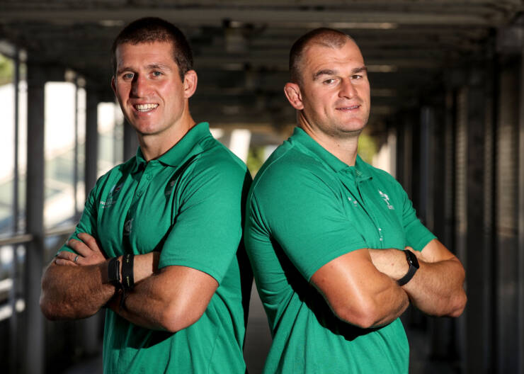 Ireland Rugby Press Conference, New Otani Hotel, Makuhari, 17/9/2019 Ciaran Ruddock and Rhys Ruddock Mandatory Credit ©INPHO/Dan Sheridan Ireland Rugby Press Conference, New Otani Hotel, Makuhari, 17/9/2019 Ciaran Ruddock and Rhys Ruddock Mandatory Credit ©INPHO/Dan Sheridan