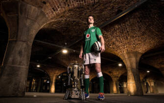 2020 Guinness Six Nations Championship Launch, Tobacco Dock, London, England 22/1/2020 Ireland captain Jonathan Sexton Mandatory Credit ©INPHO/Billy Stickland 2020 Guinness Six Nations Championship Launch, Tobacco Dock, London, England 22/1/2020 Ireland captain Jonathan Sexton Mandatory Credit ©INPHO/Billy Stickland