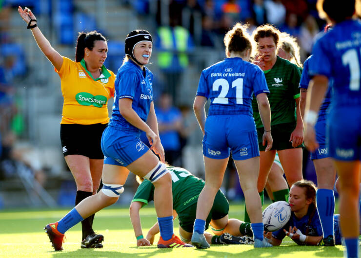 Grainne Crabtree refereeing an Interprovincial game earlier this season Grainne Crabtree refereeing an Interprovincial game earlier this season