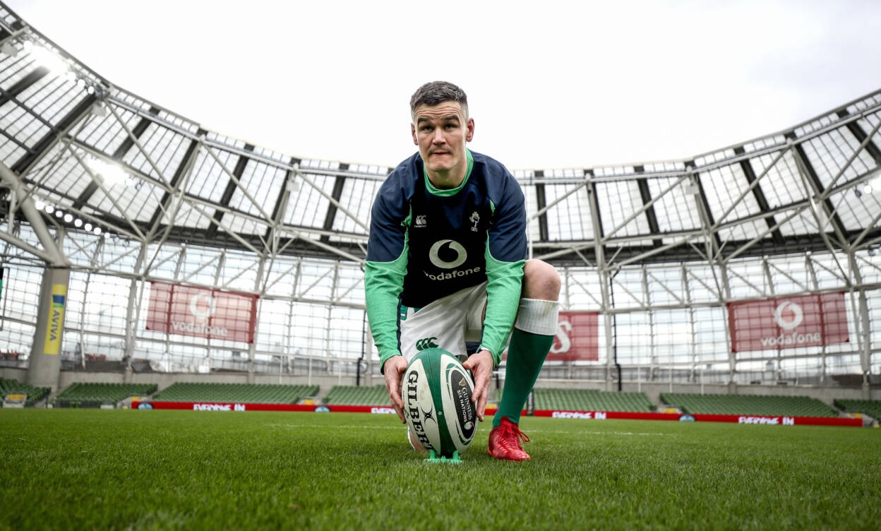 Ireland Rugby Captain's Run, Aviva Stadium, Dublin 31/1/2020 Jonathan Sexton Mandatory Credit ©INPHO/Dan Sheridan Ireland Rugby Captain's Run, Aviva Stadium, Dublin 31/1/2020 Jonathan Sexton Mandatory Credit ©INPHO/Dan Sheridan