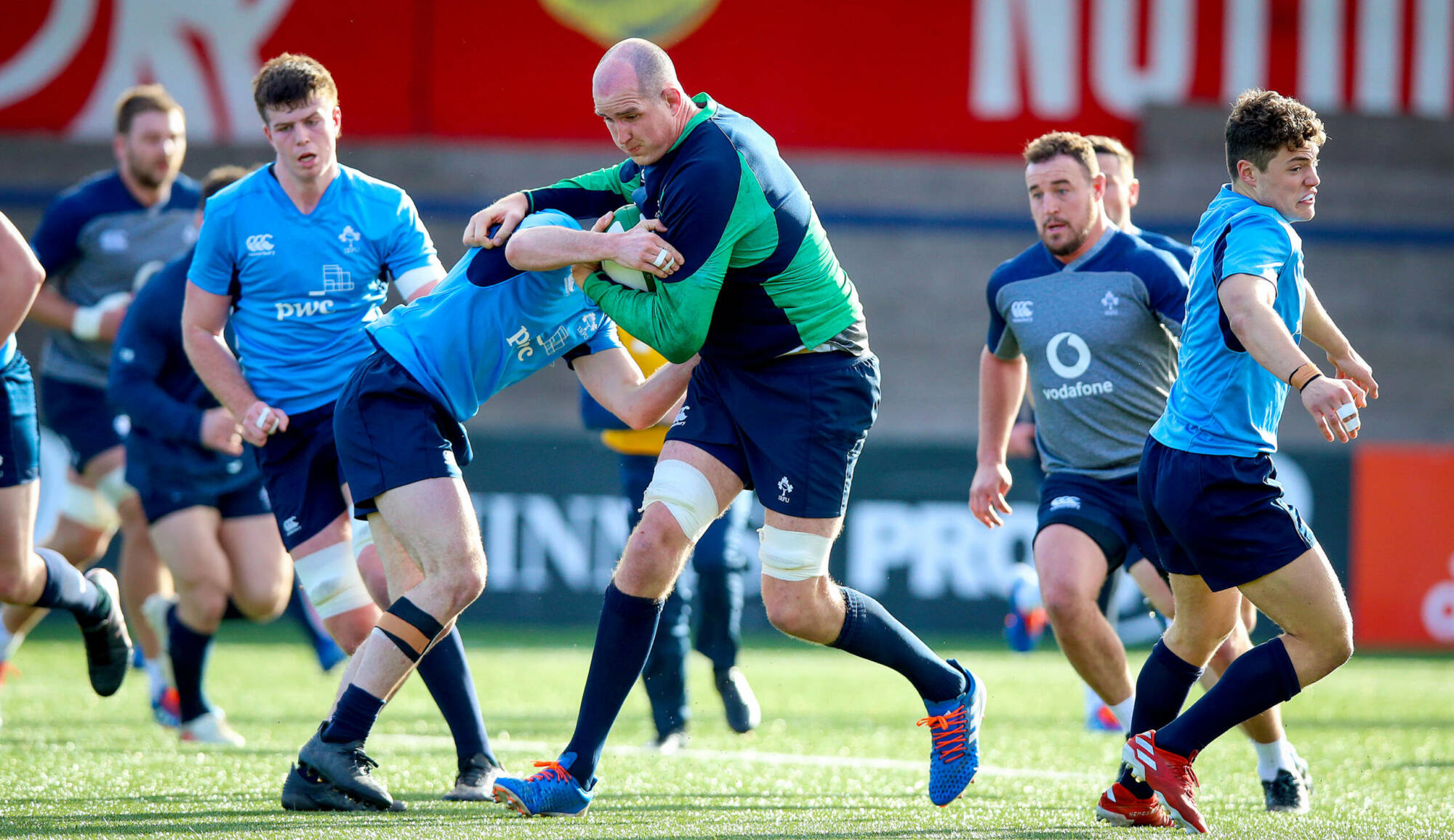 Irish Rugby Ireland Senior & Under20 Squads Train Together In Cork