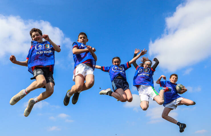 Aldi Play Rugby Festival, Castlebar RFC, Co. Mayo 10/4/2019 A view of participants at today's festival Mandatory Credit ©INPHO/Tommy Dickson Aldi Play Rugby Festival, Castlebar RFC, Co. Mayo 10/4/2019 A view of participants at today's festival Mandatory Credit ©INPHO/Tommy Dickson