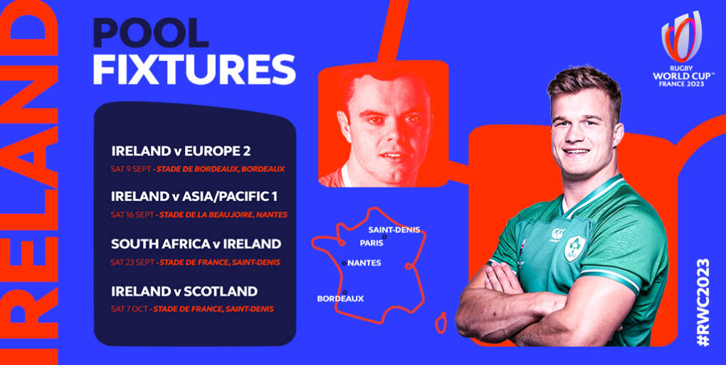 Irish Rugby Rugby World Cup 2023 Pool Fixtures Announced