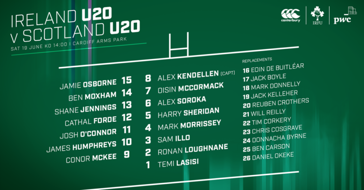 Murphy Names Ireland Team For U20 Six Nations Opener Murphy Names Ireland Team For U20 Six Nations Opener