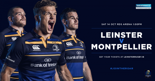Leinster v Montpellier – Tickets on sale now Leinster v Montpellier – Tickets on sale now