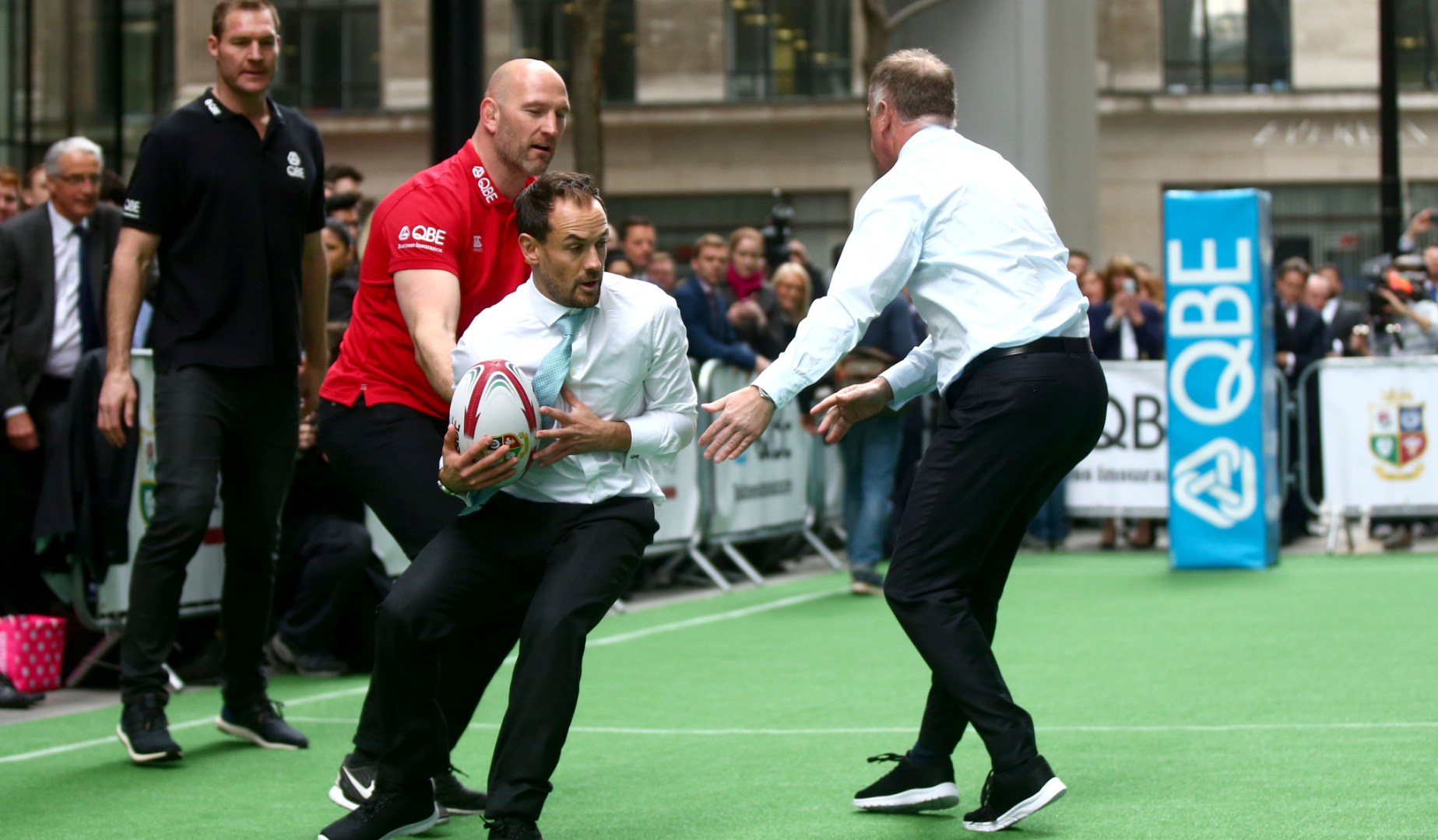 QBE bring touch rugby to the heart of London QBE bring touch rugby to the heart of London