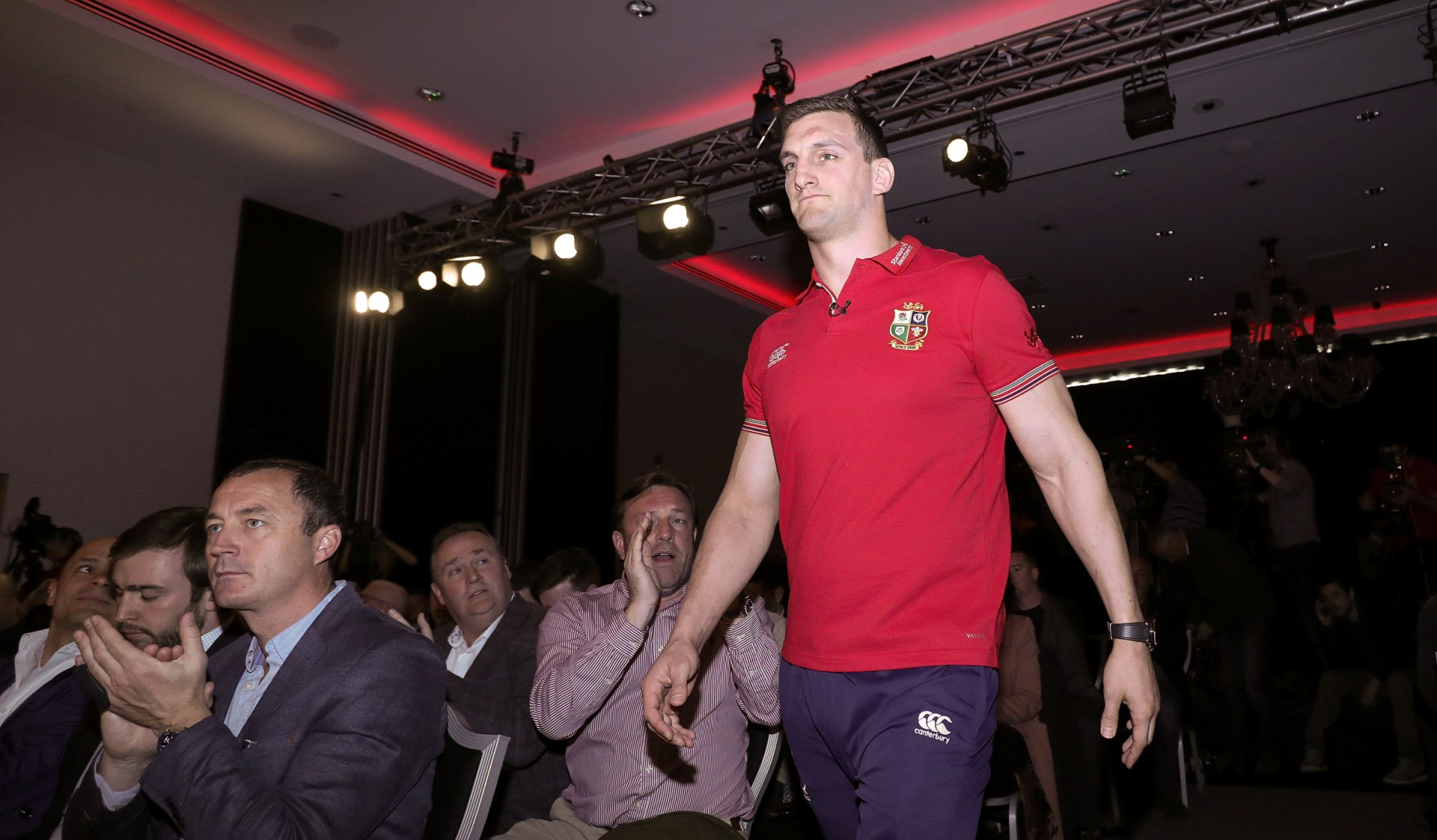 Lions Ultimate Fan Craig Jones meets skipper Sam Warburton Lions Ultimate Fan Craig Jones meets skipper Sam Warburton