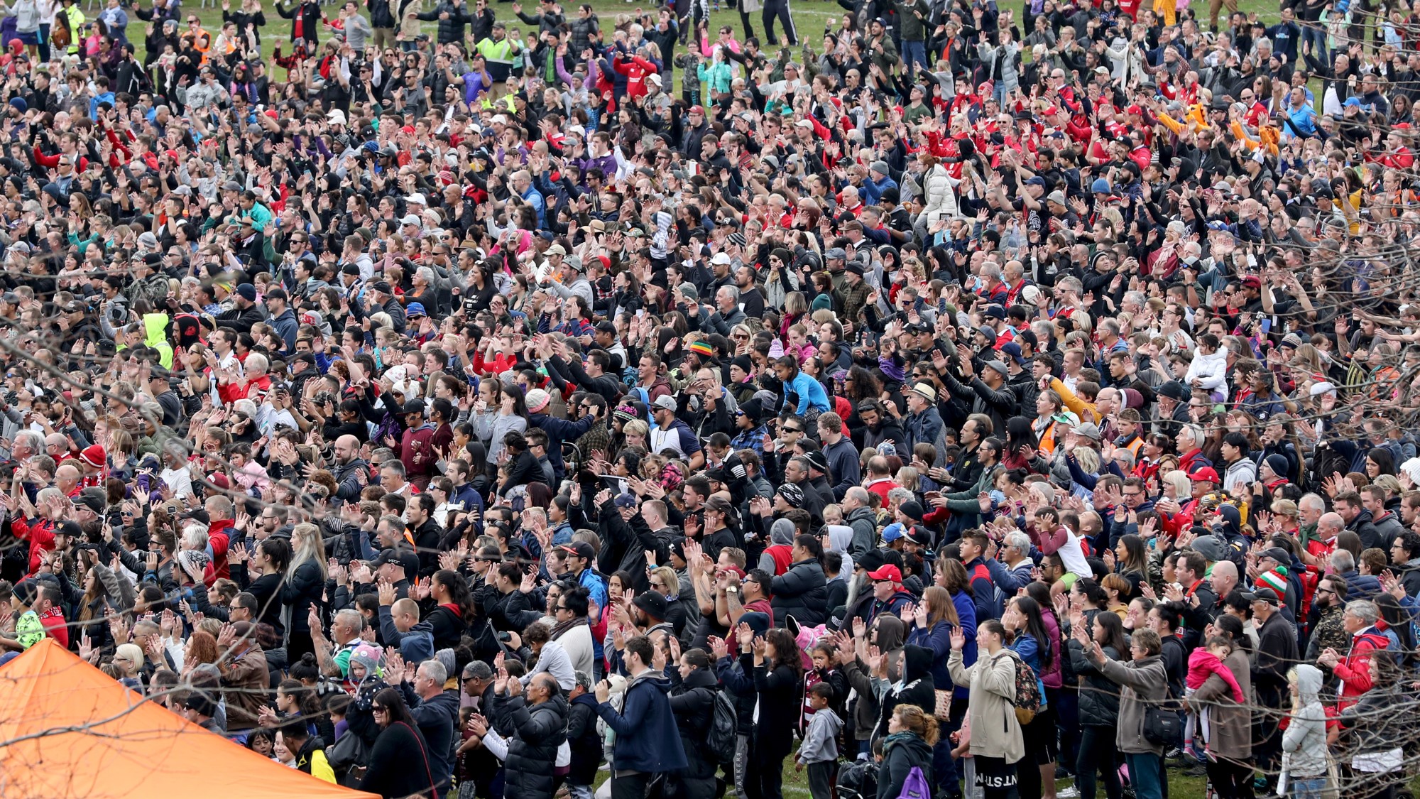 Lions fans take part in world record haka bid Lions fans take part in world record haka bid