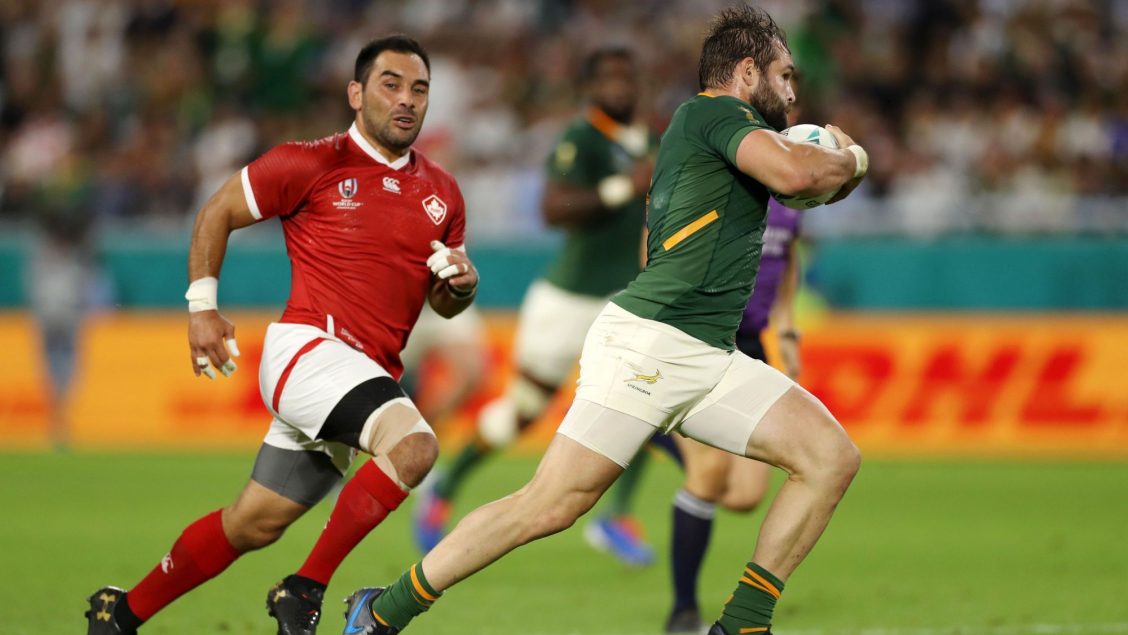 Reinach’s record treble puts Springboks into the last eight Reinach’s record treble puts Springboks into the last eight