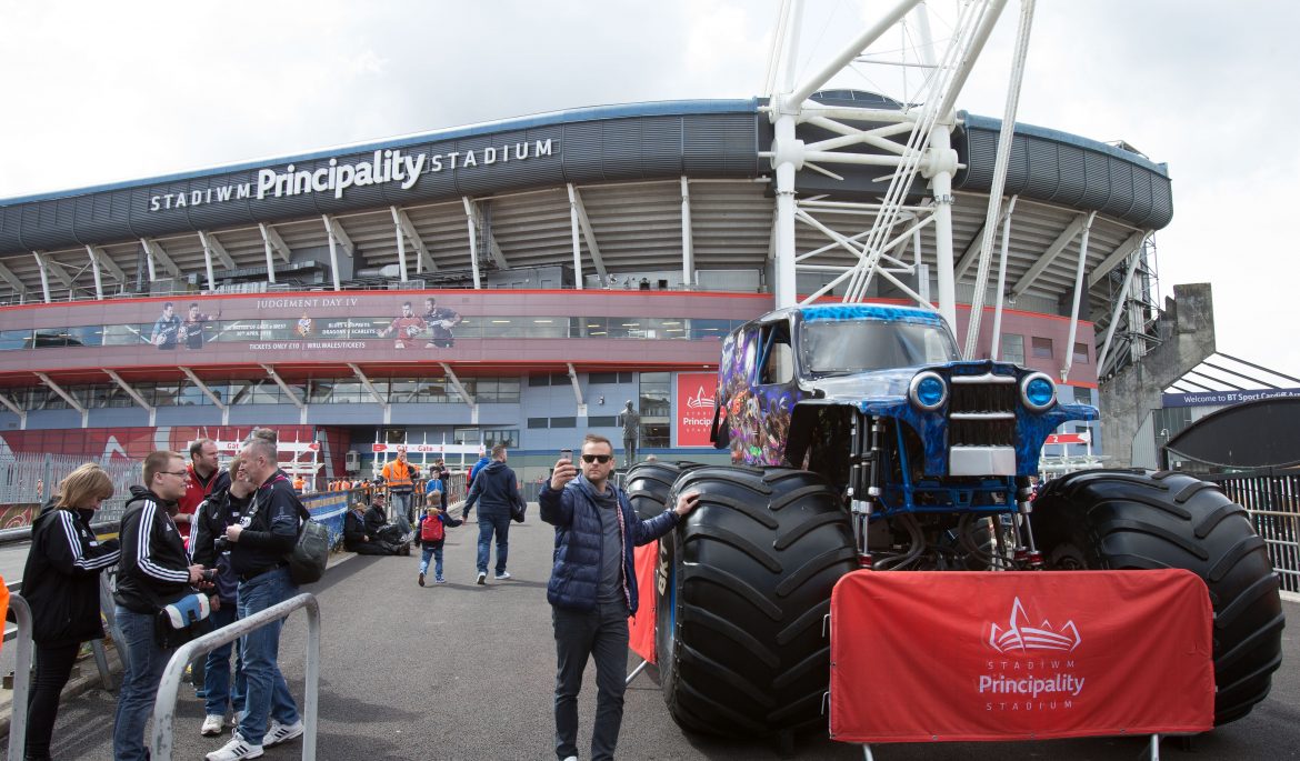 Cardiff gets ready for a Monster ride