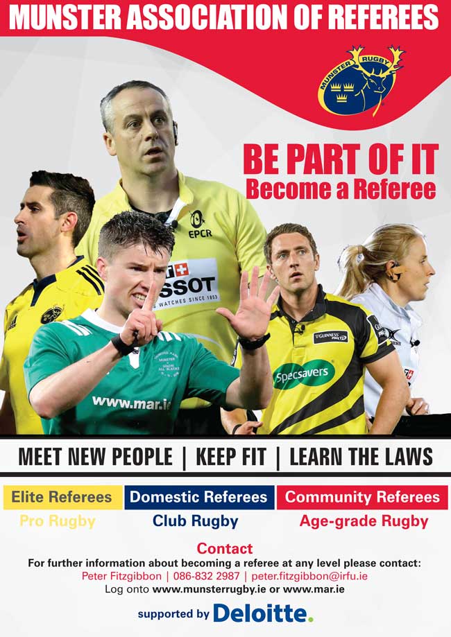Join the Munster Association of Referees (MAR)