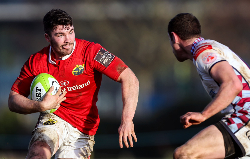 Sam Arnold on the attack for Munster A this season (c) Inpho