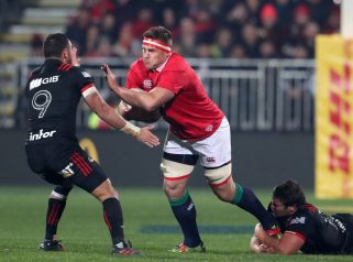 CJ Stander in action for the Lions against the Crusaders.