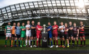 All 14 teams poised and ready to go for this weekend's opening round of the Guinness PRO12. CJ Stander represented Munster.