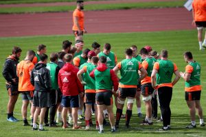 Squad huddle as the session comes to an end