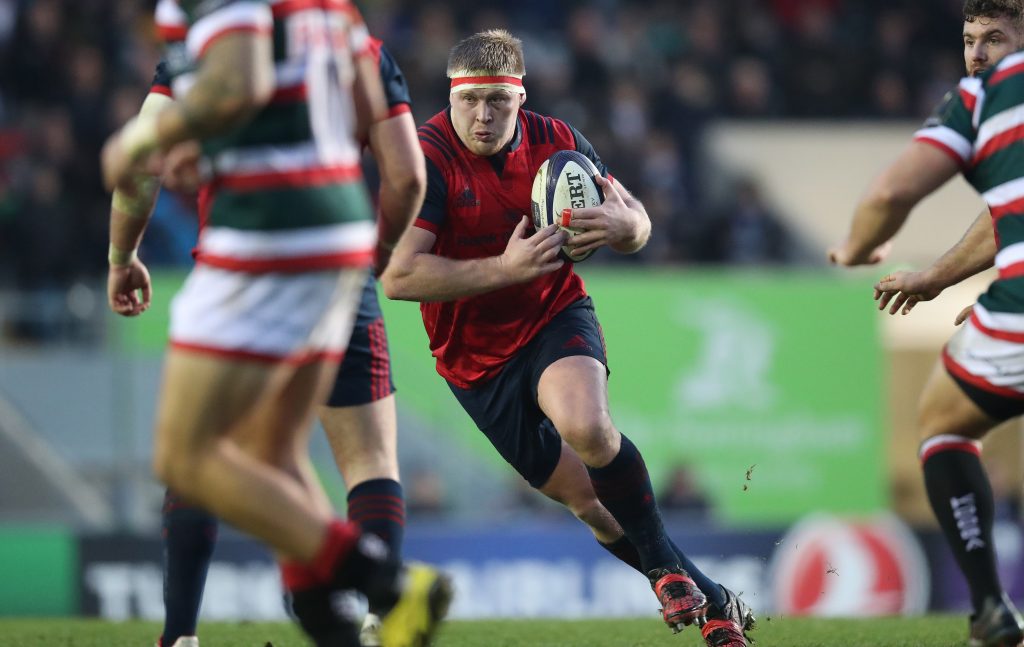 John Ryan in Champions Cup action for Munster last season.
