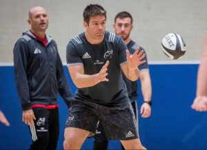 Billy Holland with eyes on the ball.