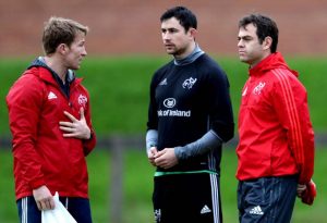 Jerry Flannery, Felix Jones and Johann van Graan