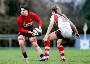 Munster's Ciara Griffin in action against Ulster at Garryowen FC