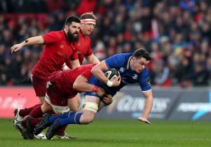 James Ryan is brought to ground. Mandatory Credit ©INPHO/Billy Stickland